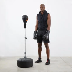Punching Ball Ajustable Adulto Negro -tienda de material de boxeo punching ball ajustable adulto negro 3