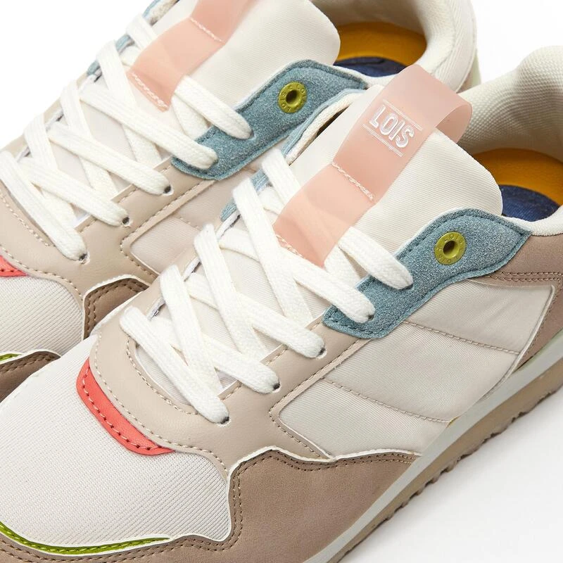 Zapatillas Deportivas Para Mujer Lois 85845 Beige Con Estabilizador 7 Zapatillas Deportivas Para Mujer Lois 85845 Beige Con Estabilizador - Imagen 5